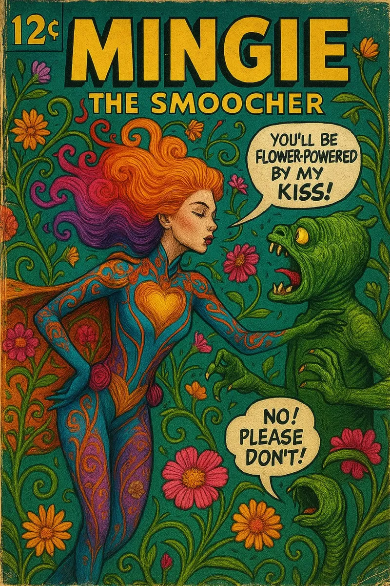 MINGIE THE SMOOCHER 2 - Fresh Supes On The Block pellicola backlit da Vintage Van Gogh