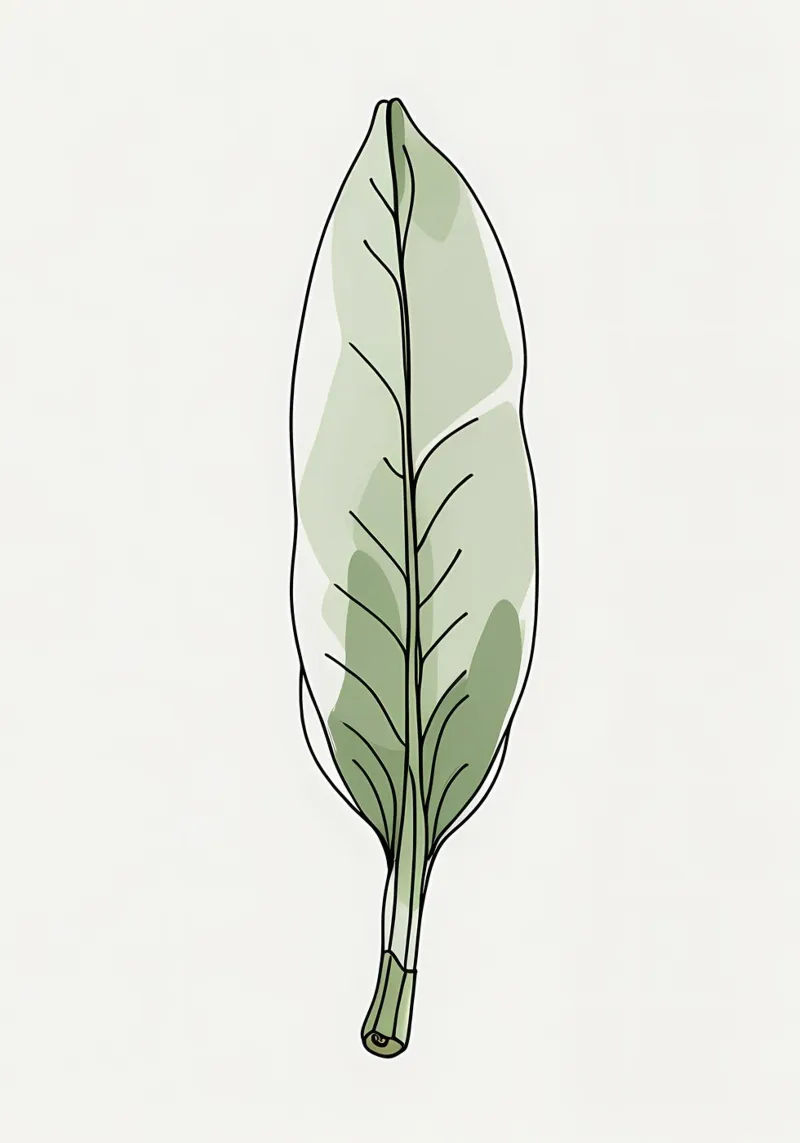 Moderno minimalista di una singola foglia di banano carta hahnemühle da Bloom And Brush