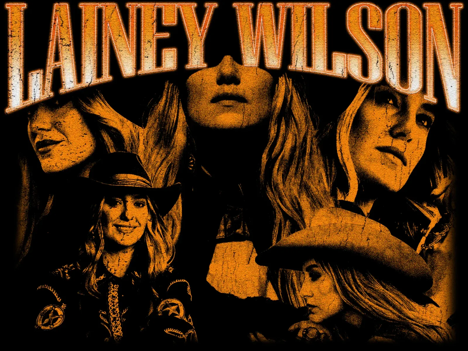 Lainey Wilson - Stile Vintage pellicola backlit da igoshartwrks