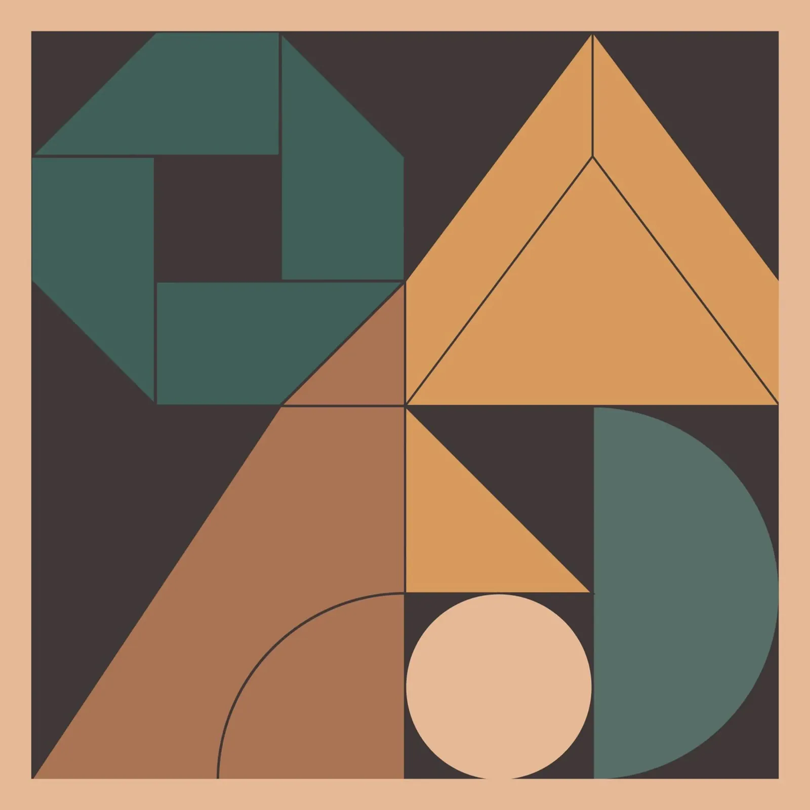Retro Geometry plexiglass da Gaite