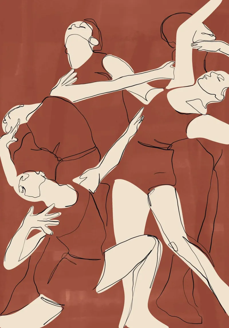 Danza in terracotta pellicola backlit da ThingDesign