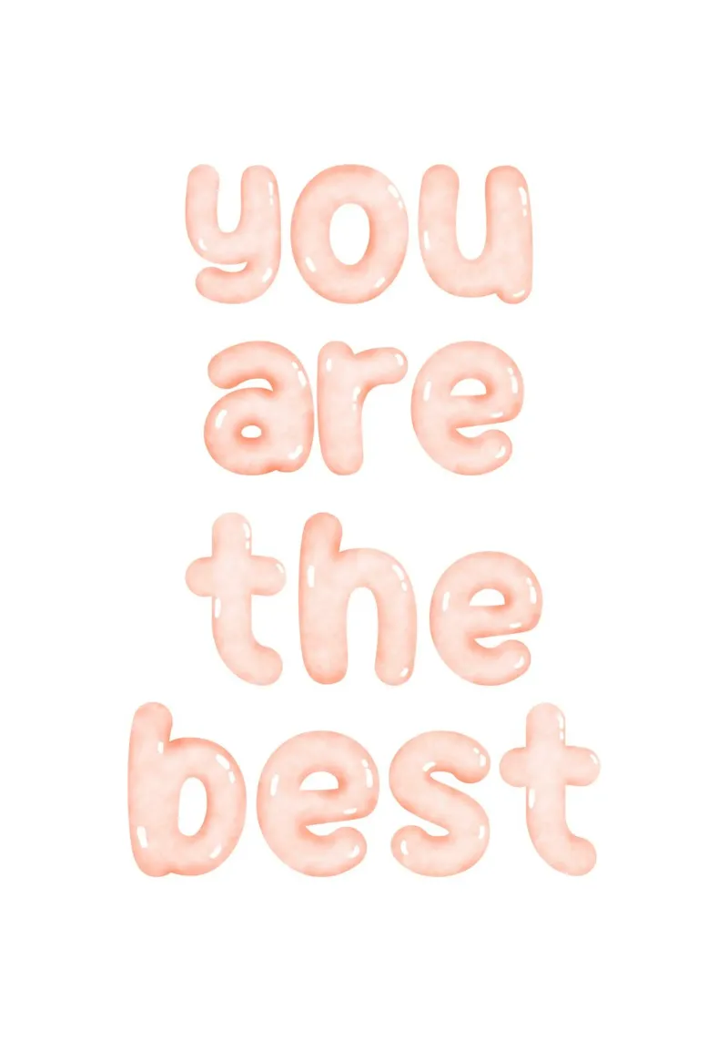 You are the best pellicola backlit da PinkCandyWalls