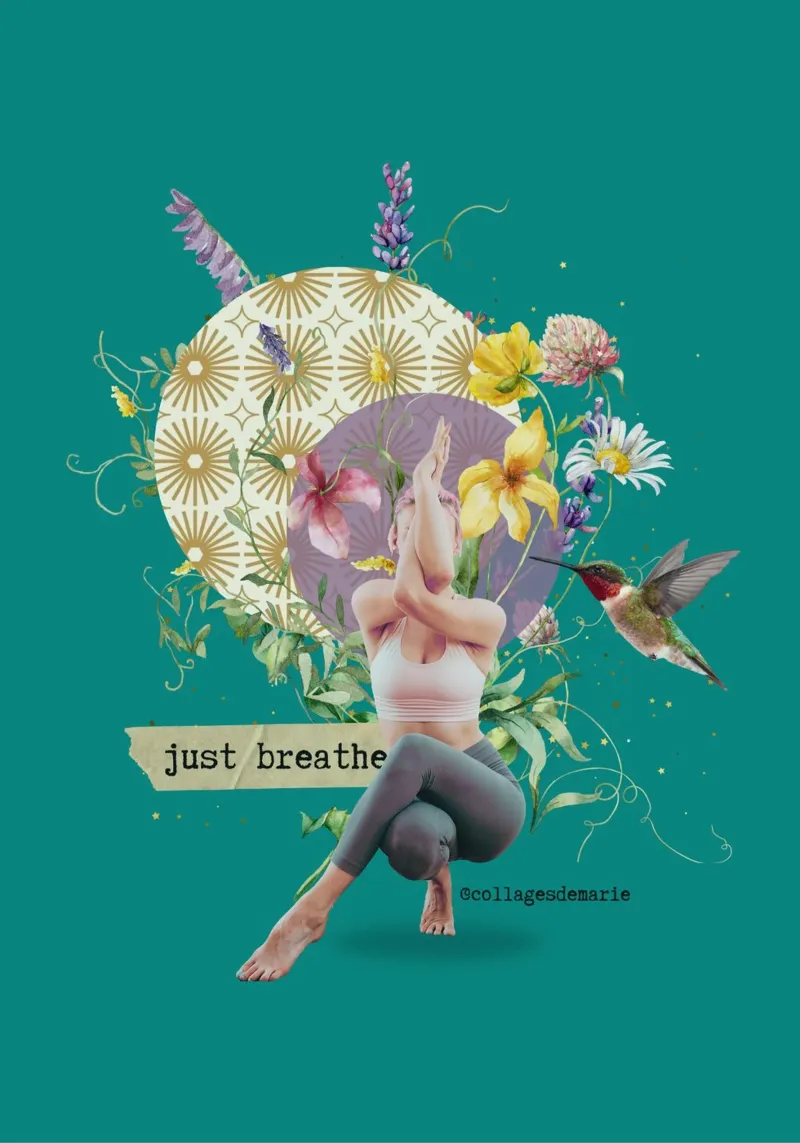 Just breathe alluminio dibond da collagesdemarie