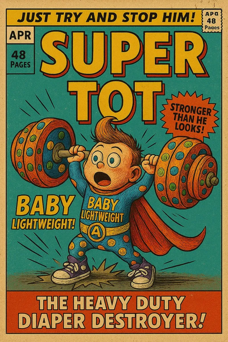 BABY LIGHTWEIGHT SUPER TOT - Fresh Supes On The Block alluminio dibond da Vintage Van Gogh