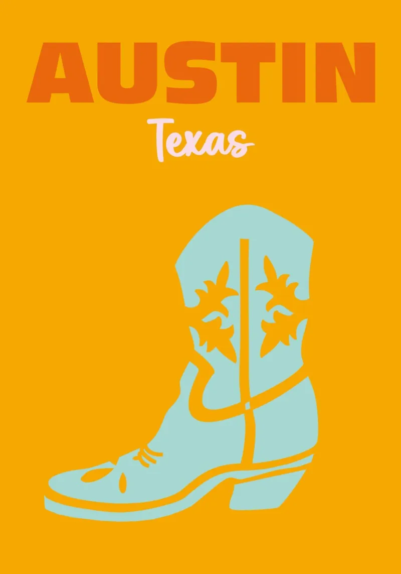 Austin, Texas carta hahnemühle da Art Fart