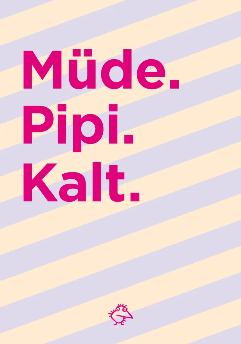 Müde. Pipi. Kalt. alluminio dibond da Art Fart