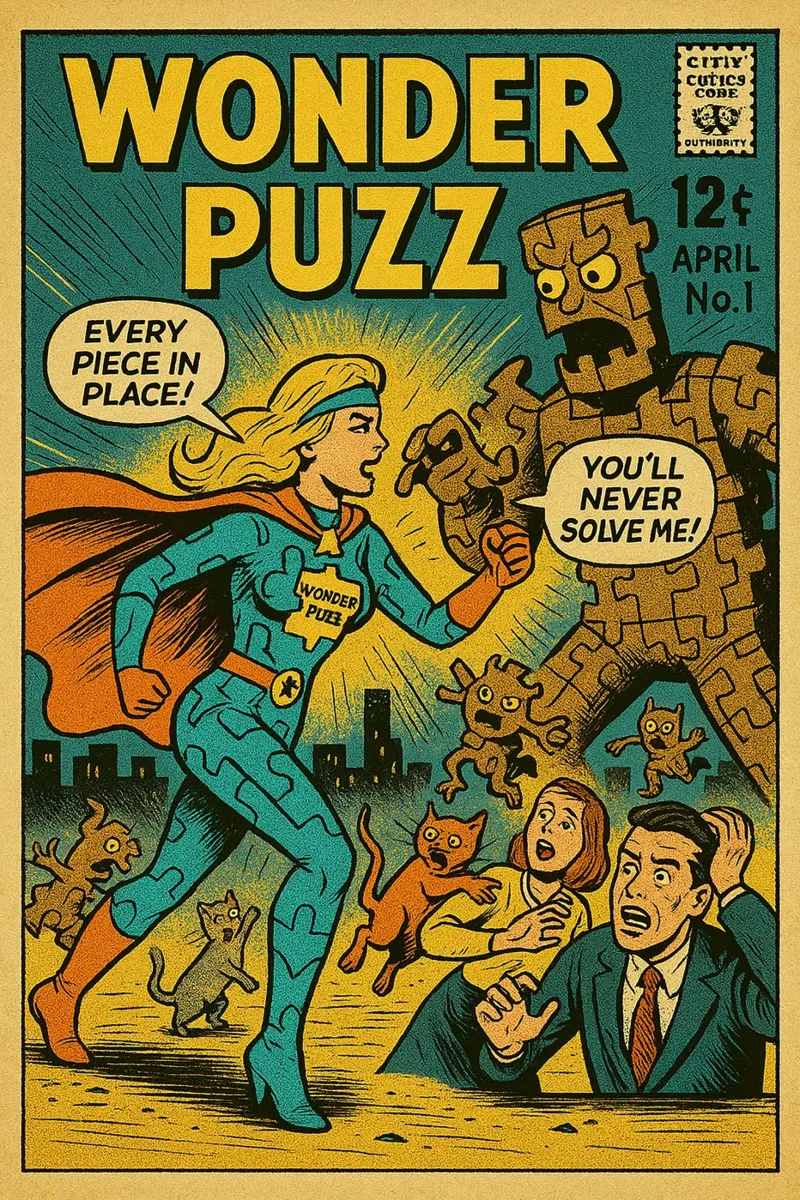 WONDER PUZZ - Fresh Supes On The Block pannello forex da Vintage Van Gogh