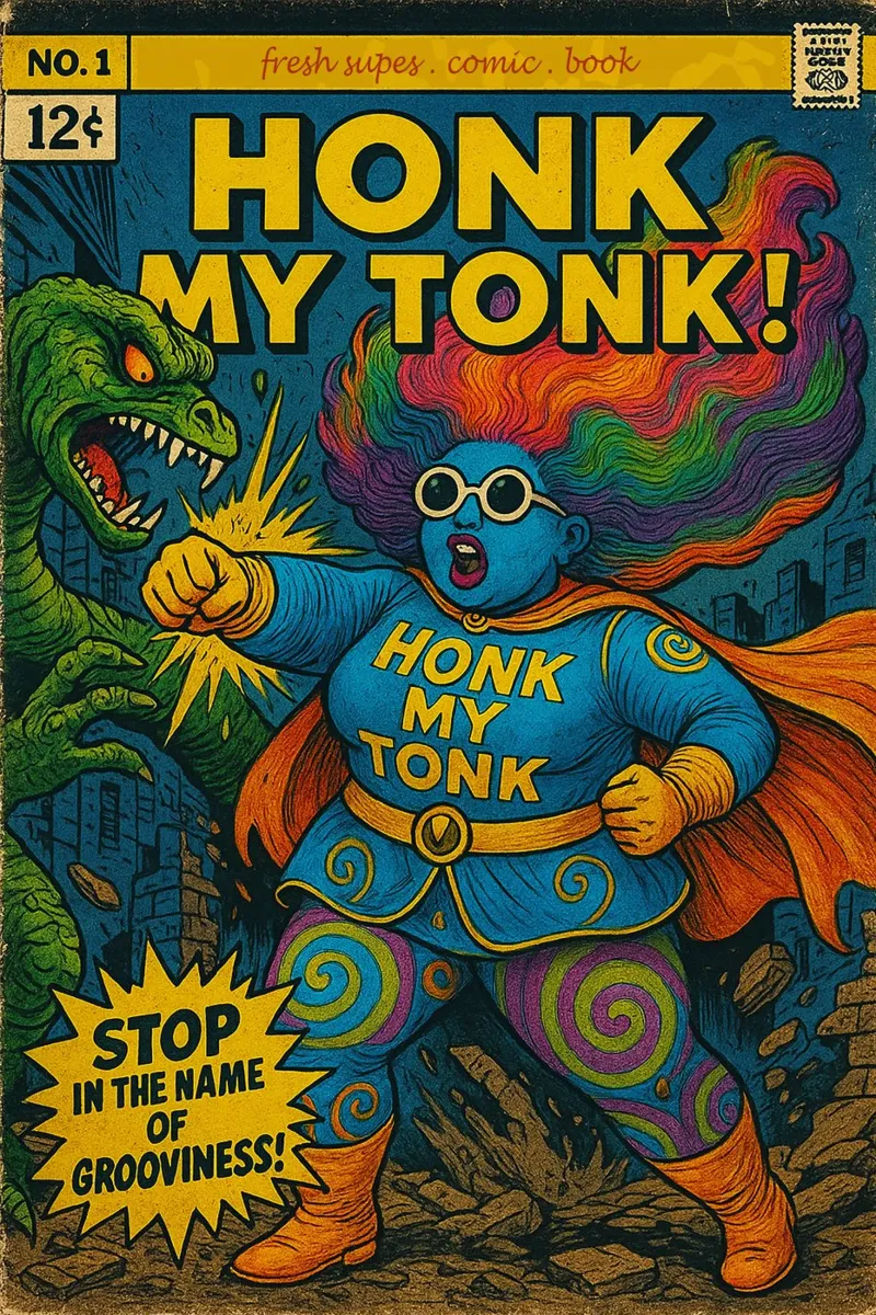 HONK MY TONK - Fresh Supes On The Block plexiglass da Vintage Van Gogh