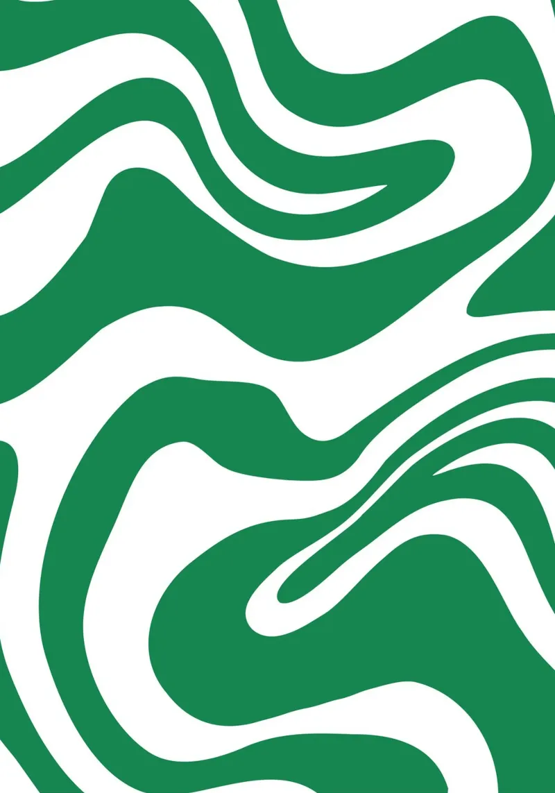 Abstract Green Marble Swirl | Retro Psychedelic Fluid Art canvas by Grungeo