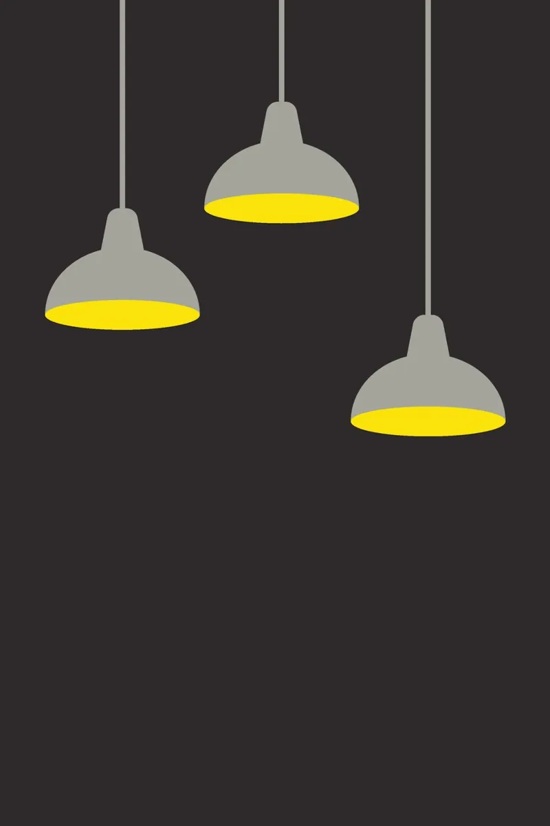 Lampada a sospensione al buio poster da galihstudio