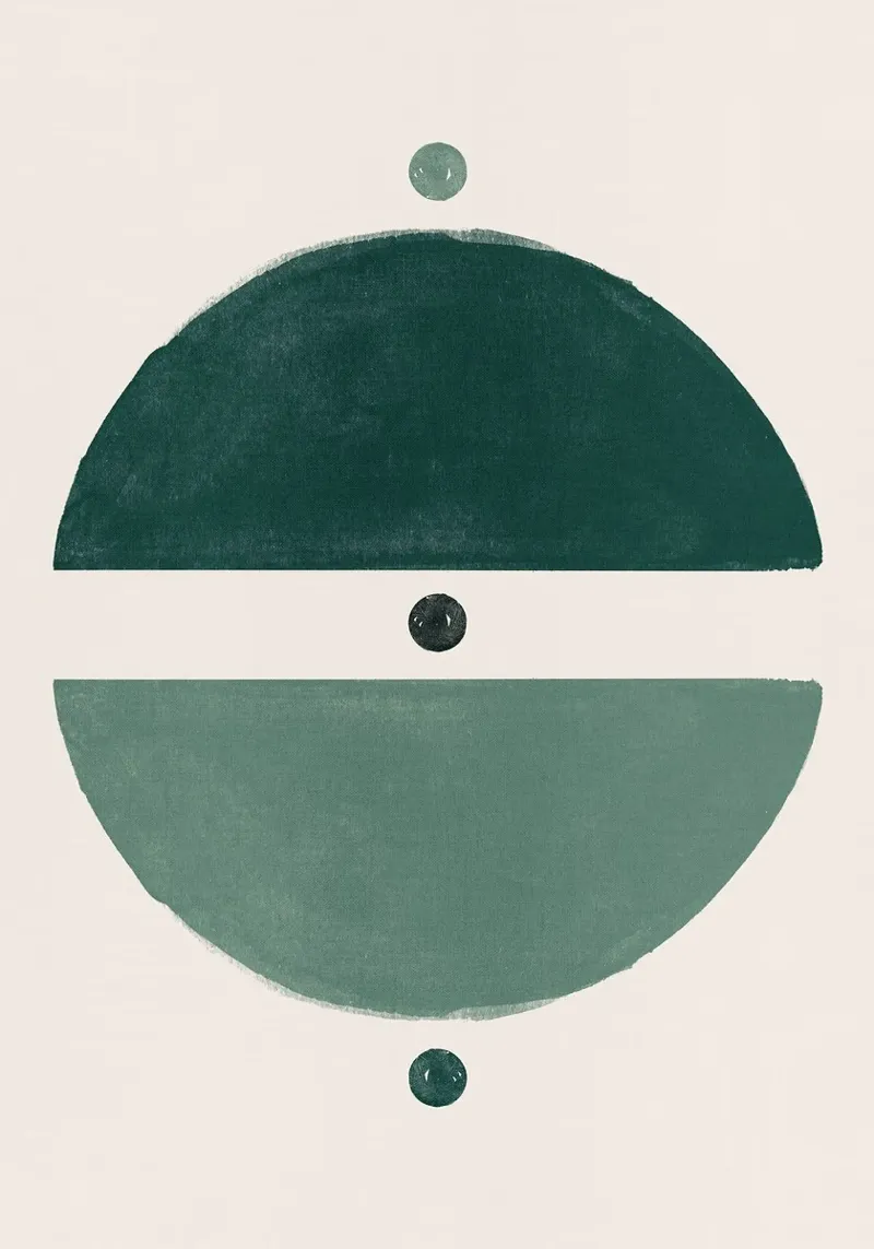 Emerald Abstract Thoughts canvas by HARU HARU