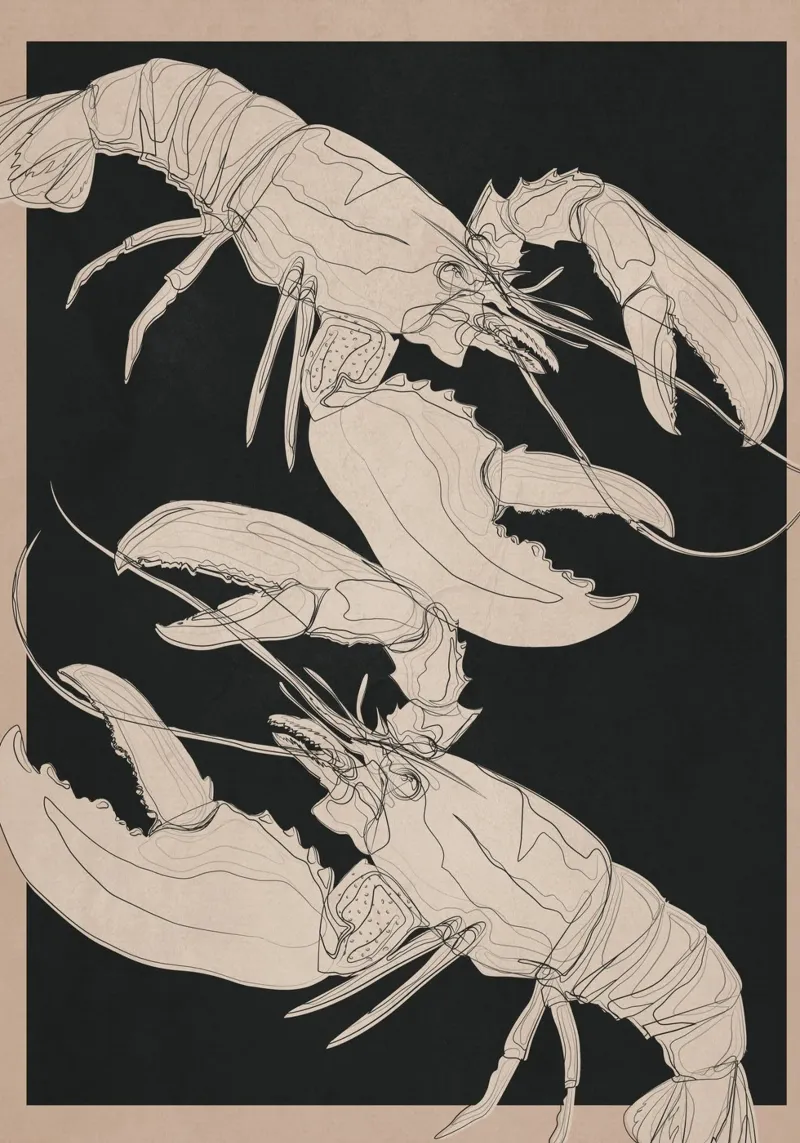 Lobsters alluminio dibond da Nadjaa