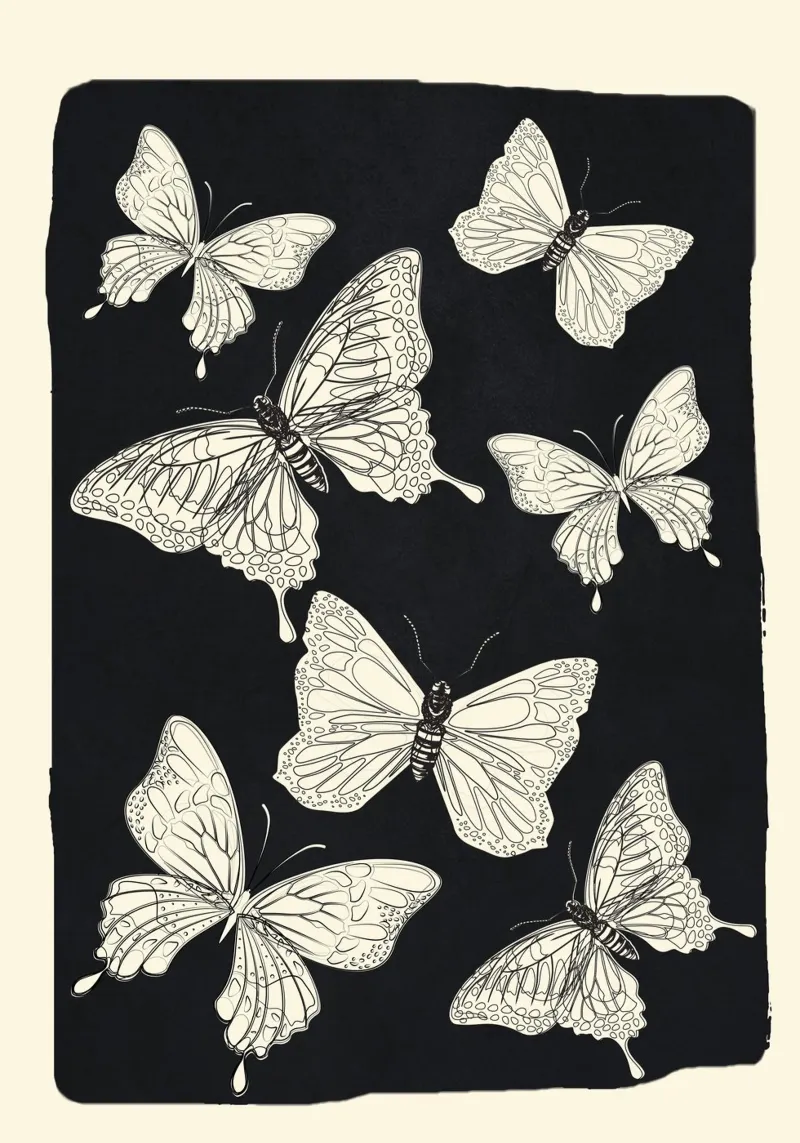 Flying Butterflies 1 alluminio dibond da Nadjaa