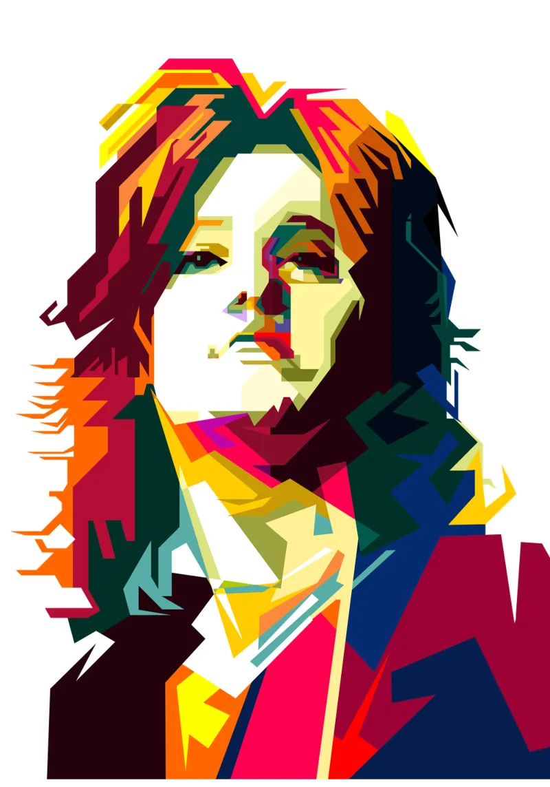 Suzi Quatro Strumblin' In Classic Rock Pop Art WPAP carta hahnemühle da Artkreator