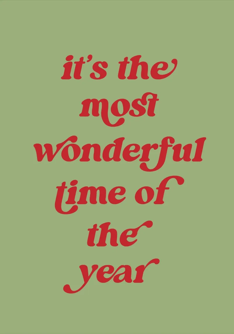 The most wonderful time carta hahnemühle da PinkCandyWalls