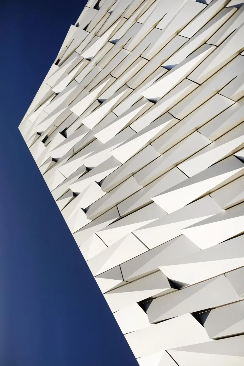 Détail d'architecture à Belfast, Irlande du Nord plexiglas de fotokunst