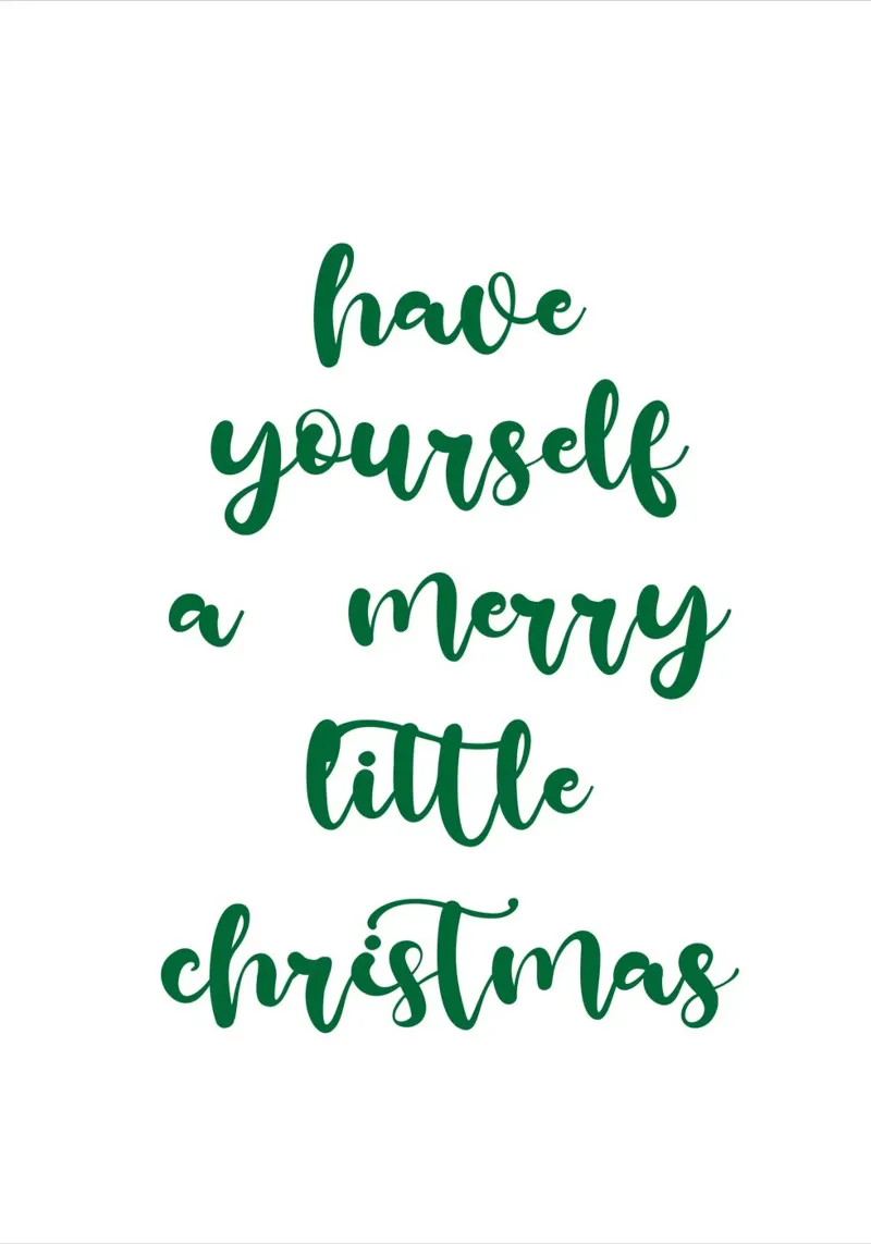 have  yourself a merry little Christmas alluminio dibond da PinkCandyWalls