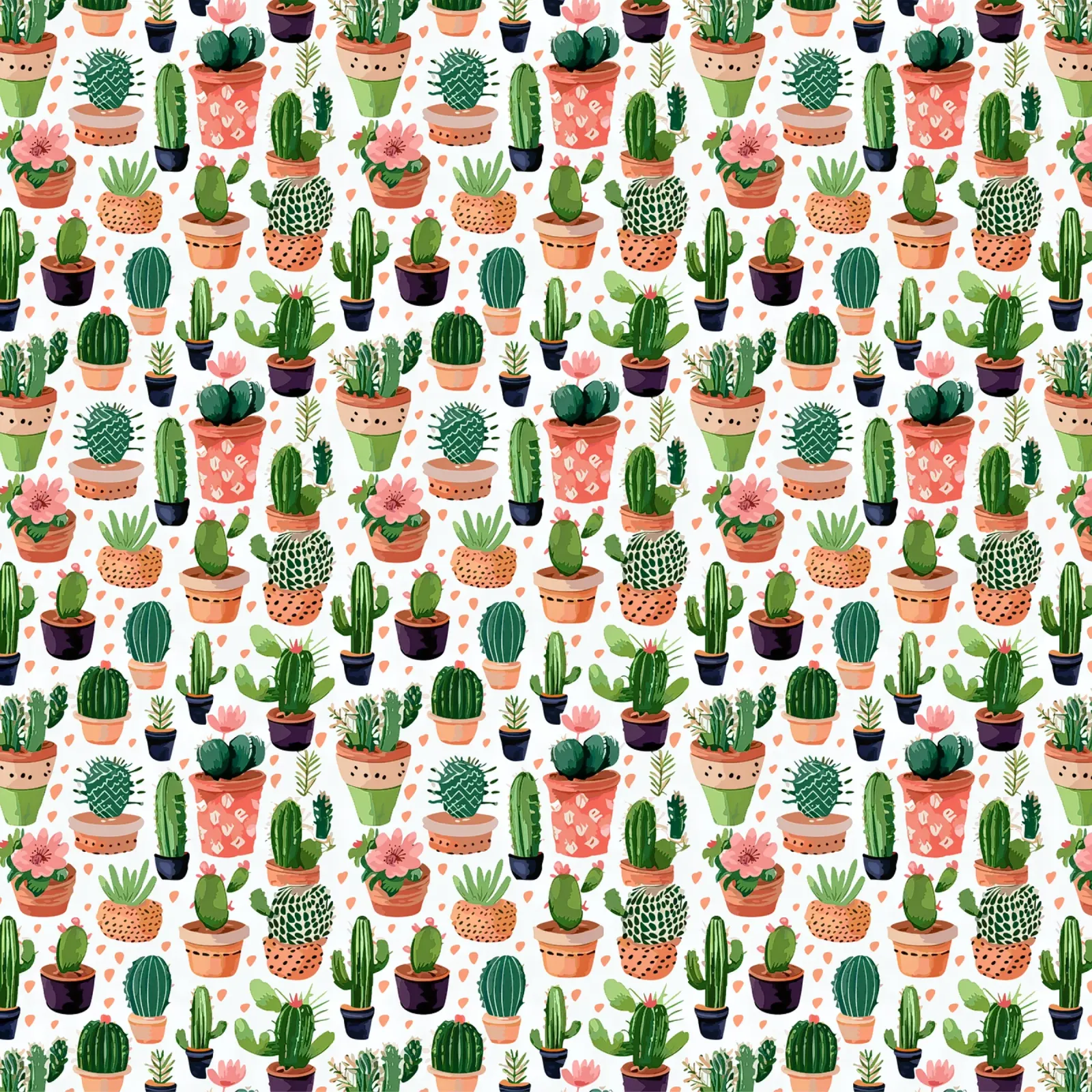 Cacti / Cactus print canvas by Hightown Design