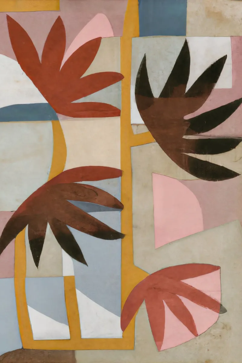 Flower safari poster con telaio in plastica da interiorisla