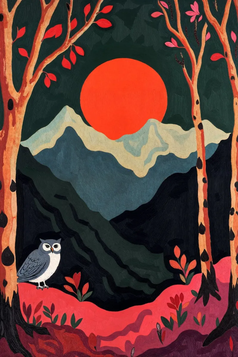 The Owl pellicola backlit da Lana Rodriguez