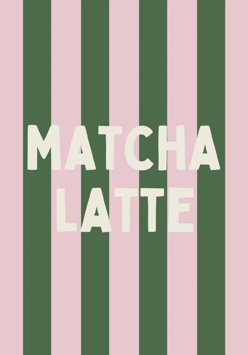 Matcha Latte plexiglass da PurePeachStudio