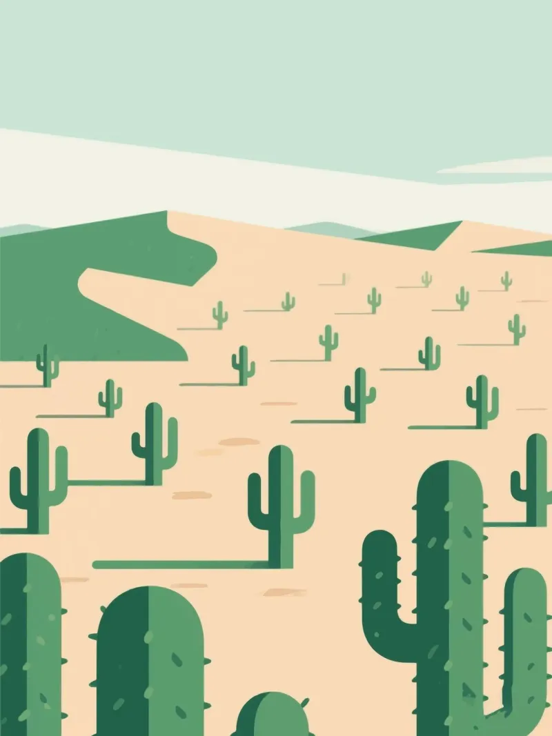 Deserto dei cactus carta hahnemühle da knowledge