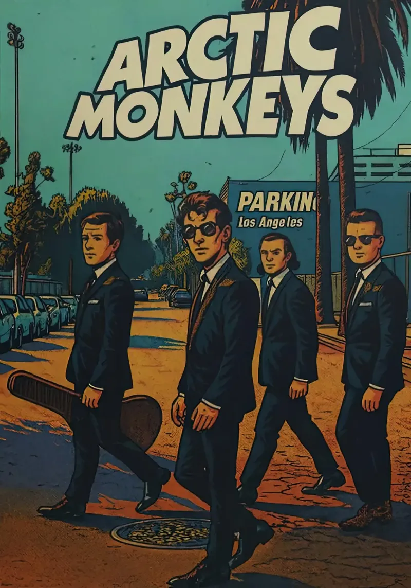 Go To Concert Arctic Monkeys Parking Los Angeles pellicola backlit da GleYYY