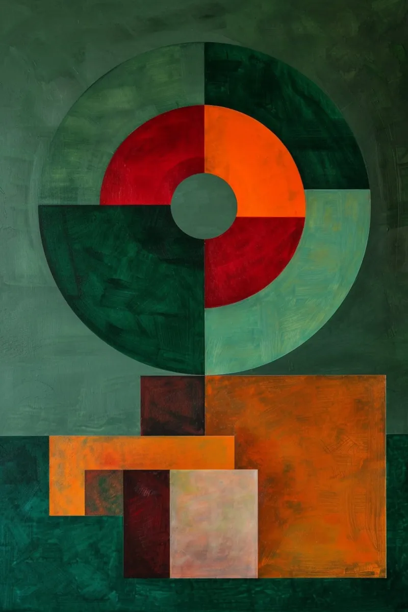 Study of Form and Color poster van Mosaic Dialogue