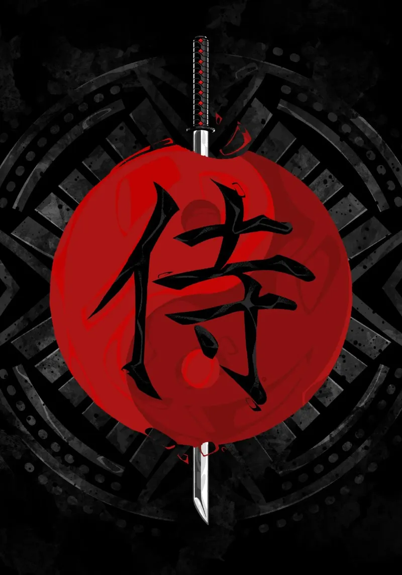 Samurai Yin Yang pellicola backlit da nabakumov