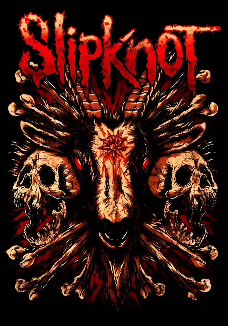Skull And Goat Slipknot Poster pellicola backlit da TEMONSEOL
