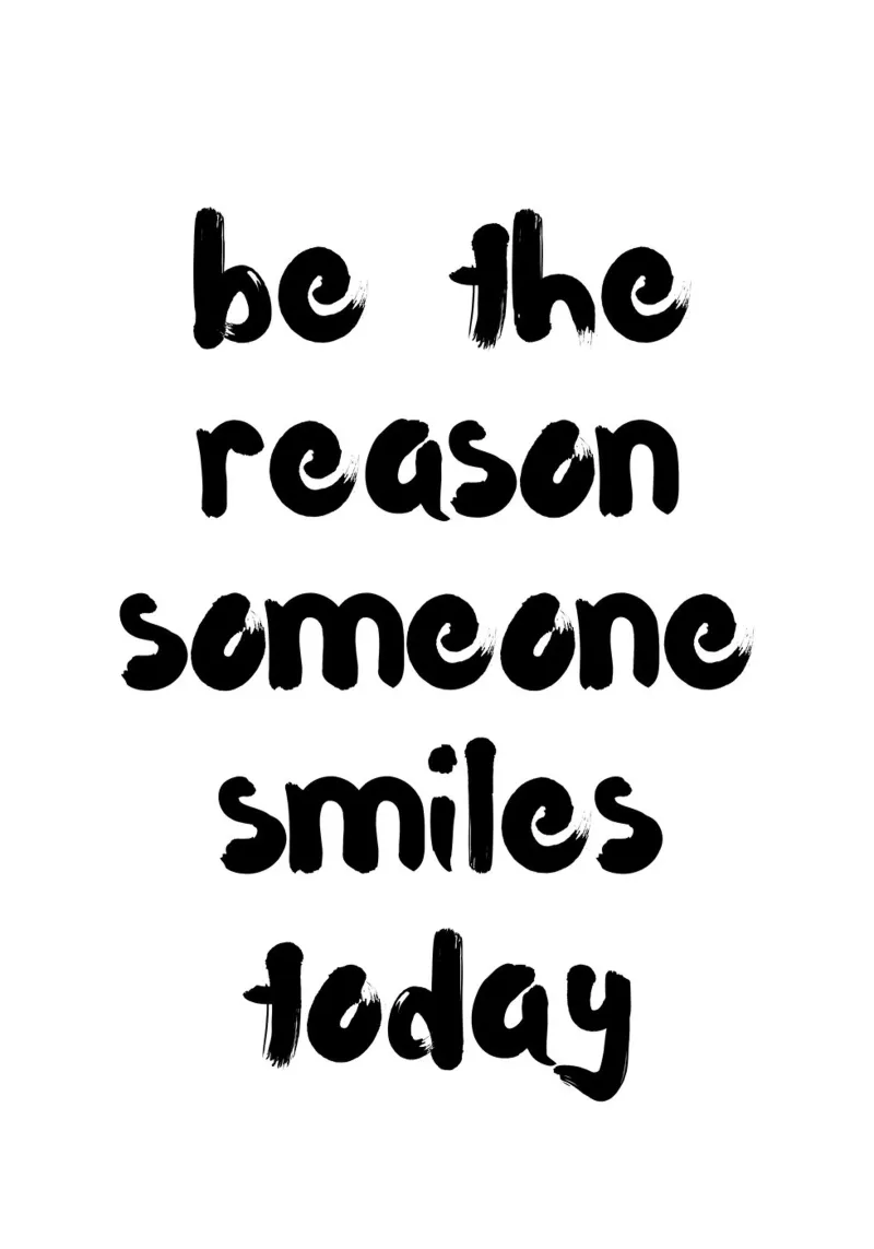 Be the reason someone smiles today plexiglass da PinkCandyWalls