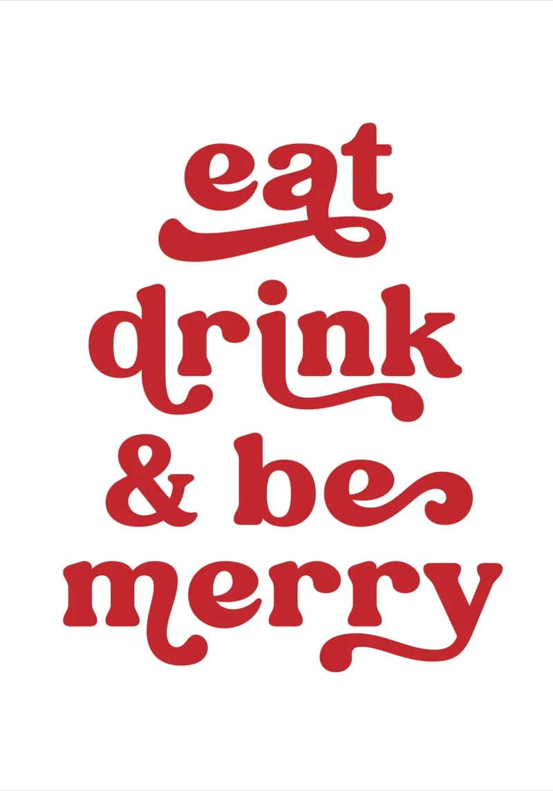 Eat drink and be merry pellicola backlit da PinkCandyWalls