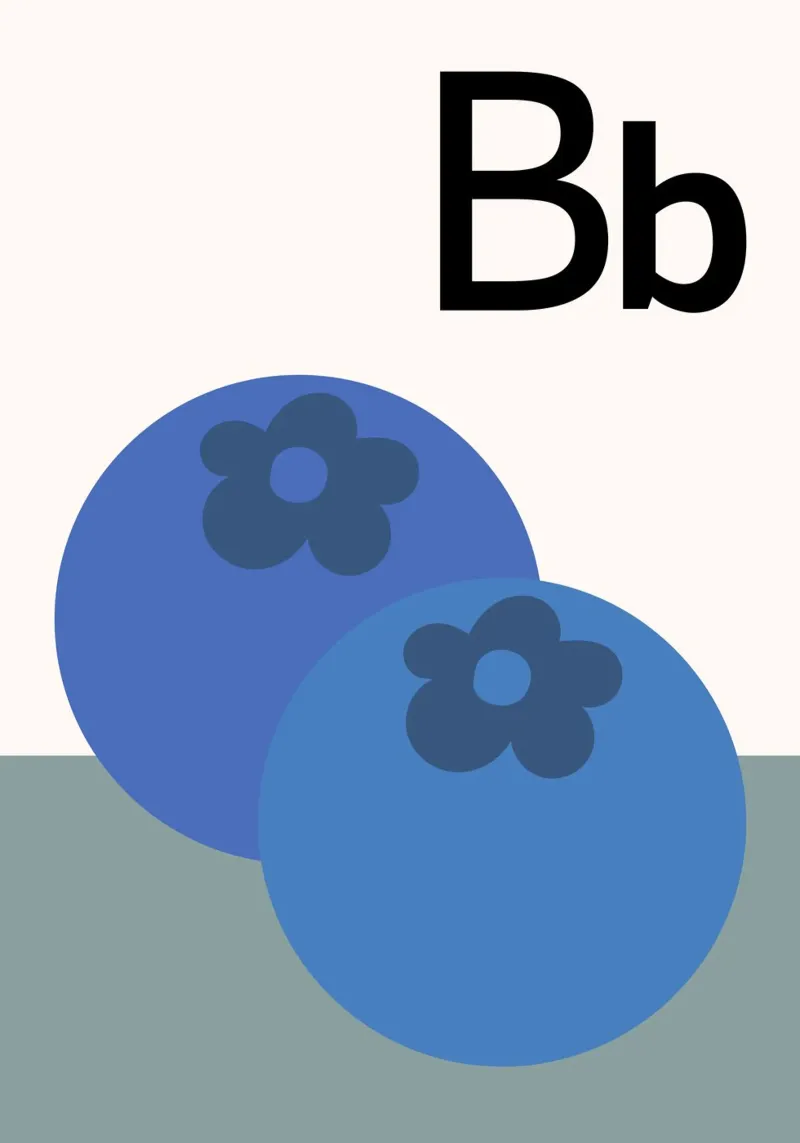 Blueberries carta hahnemühle da PurePeachStudio