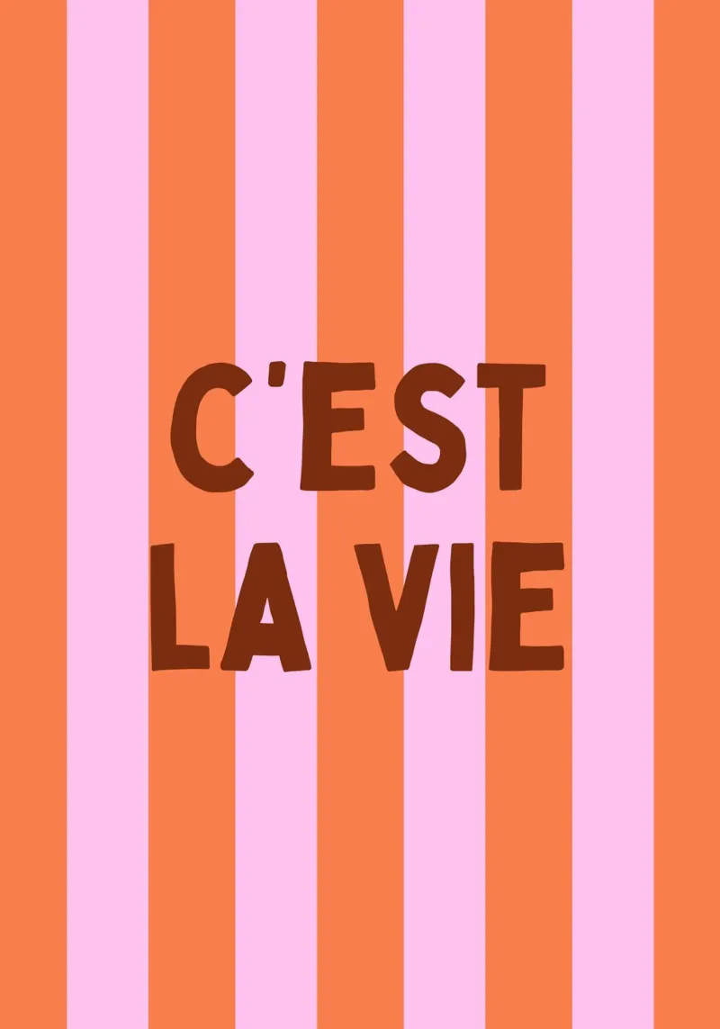 C'est La Vie metacrilato de PurePeachStudio
