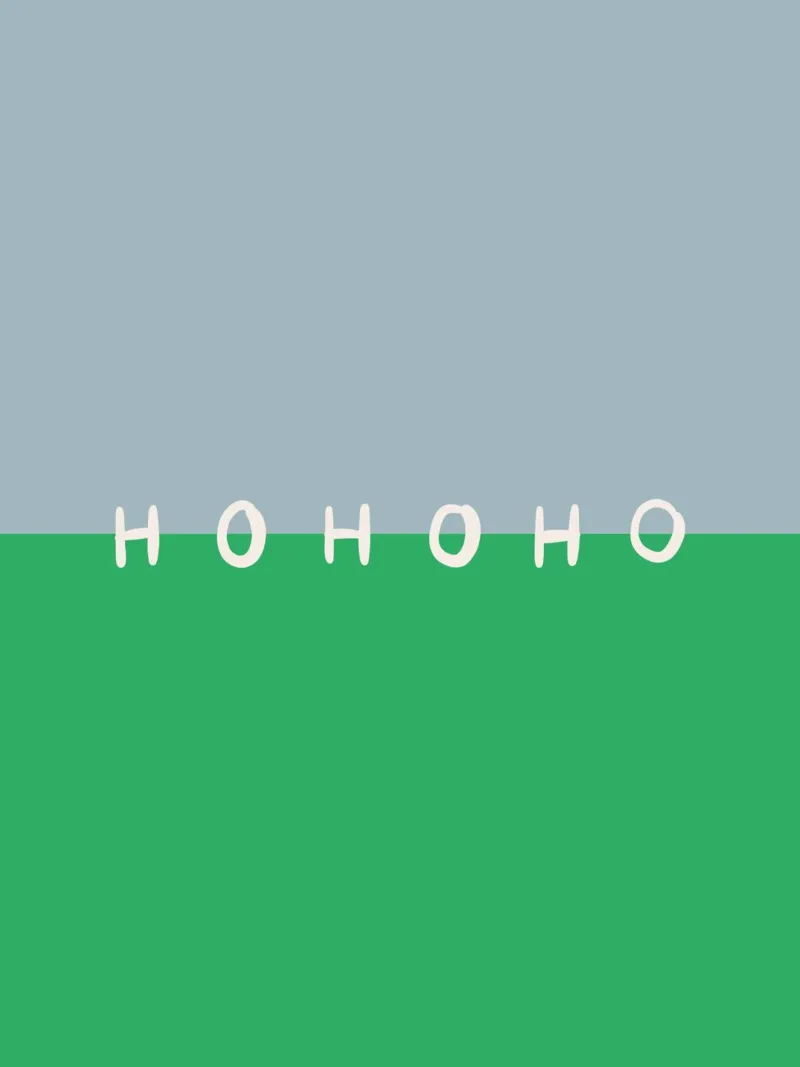 Hohoho Color Block Grün carta hahnemühle da Sophie Augustin Illustration