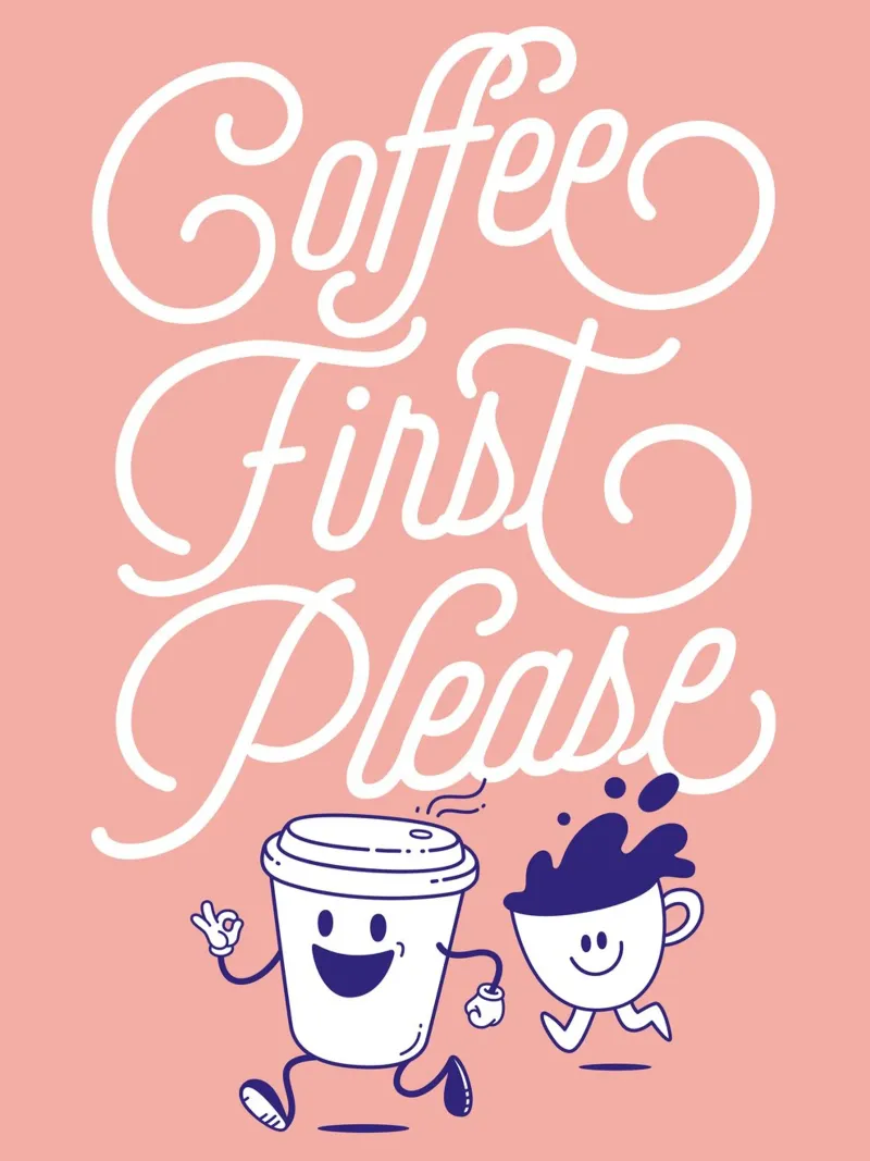 Coffee first! carta hahnemühle da Tamsen Design