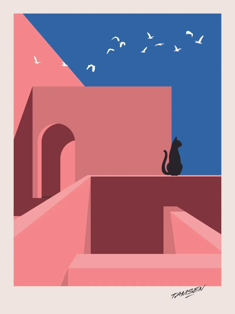 Cat.ch me if you can - 01 alluminio dibond da Tamsen Design