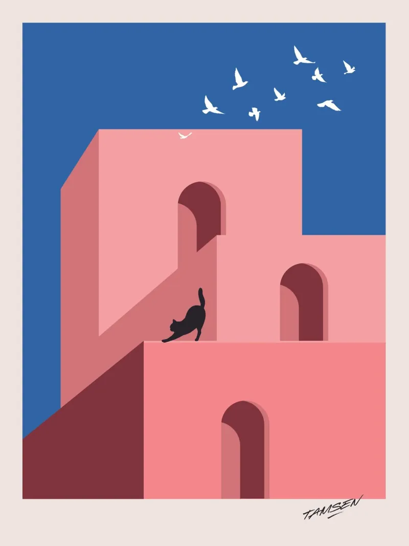 Cat.ch me if you can - 03 tela da Tamsen Design