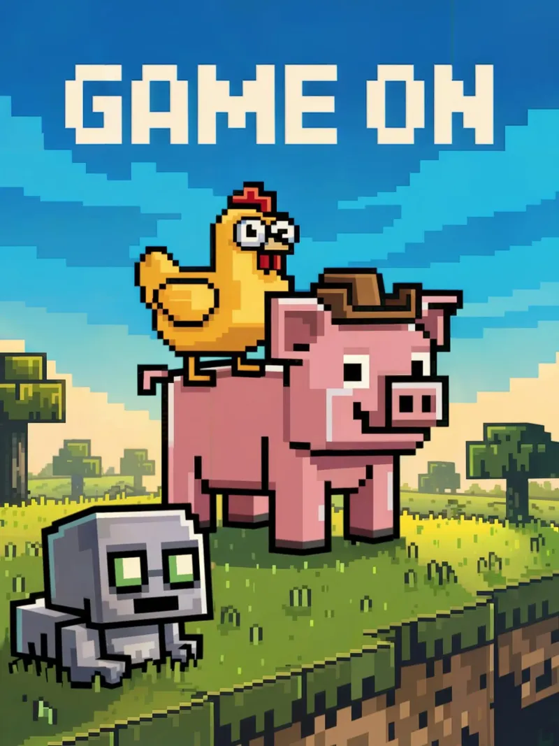 Minecraft Game On poster da Stellar Creative