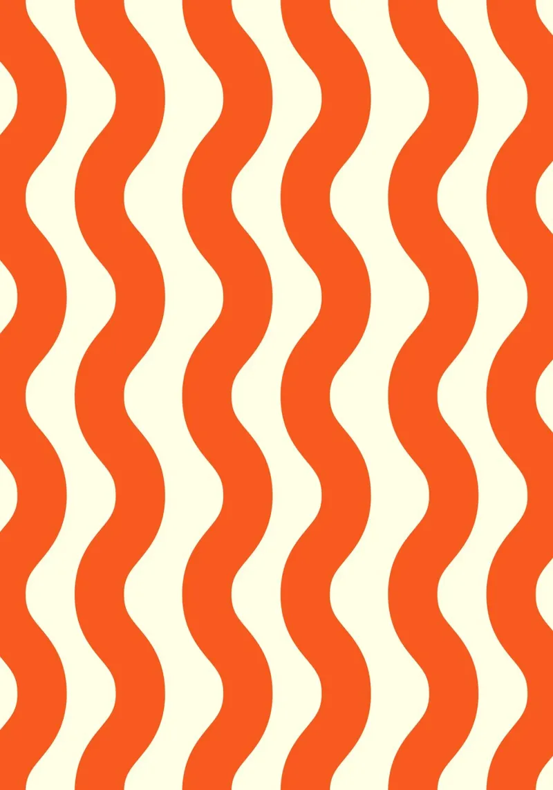 Orange Wave Pattern hahnemühle de LisaArtes