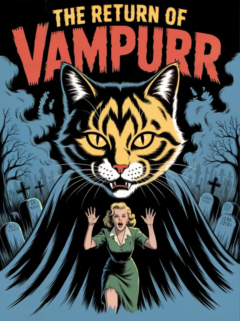 Halloween Spooky Vampire Cat The Return of Vampurr hahnemühle de Stellar Creative
