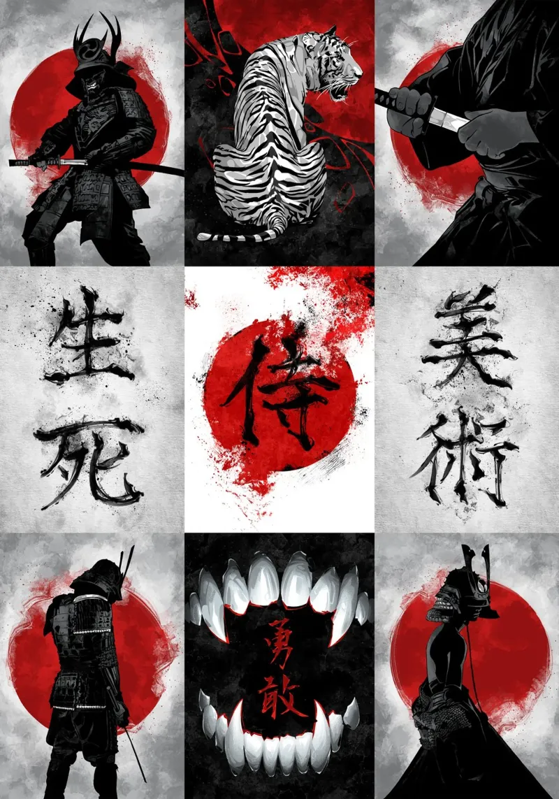 Samurai Aesthetic carta hahnemühle da nabakumov