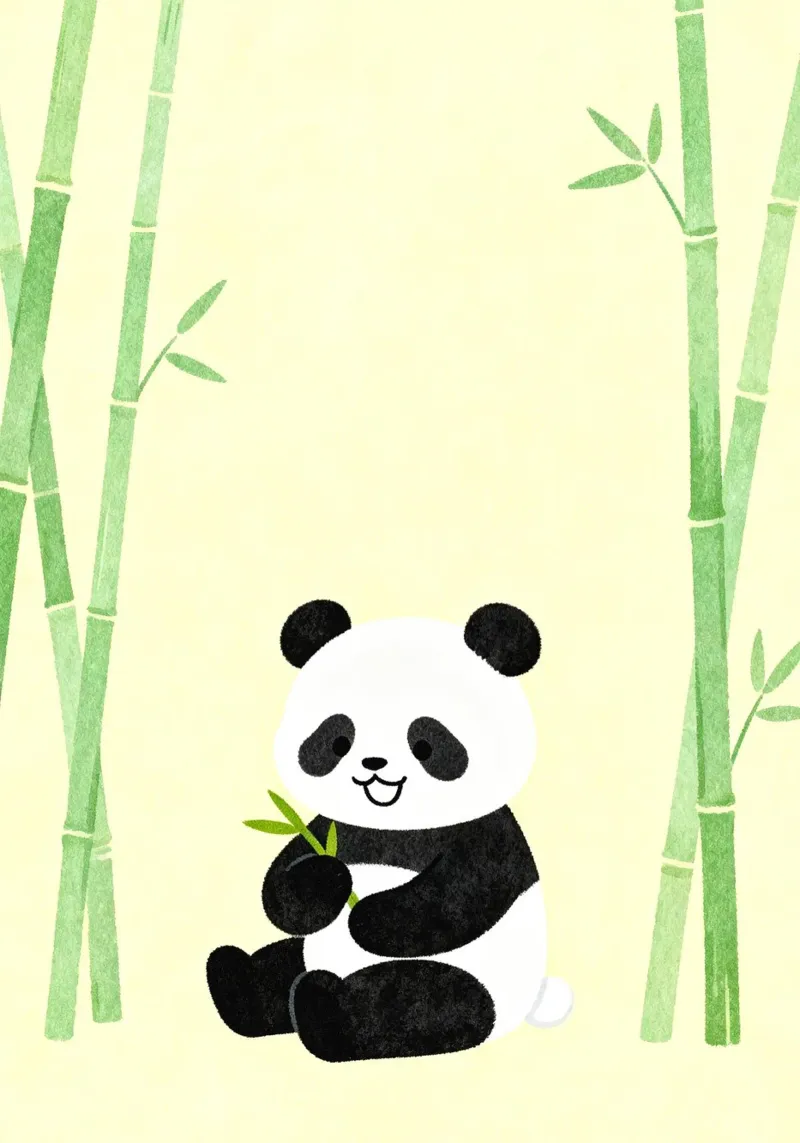 Panda with Bamboo plexiglass da EverLuvv Studio