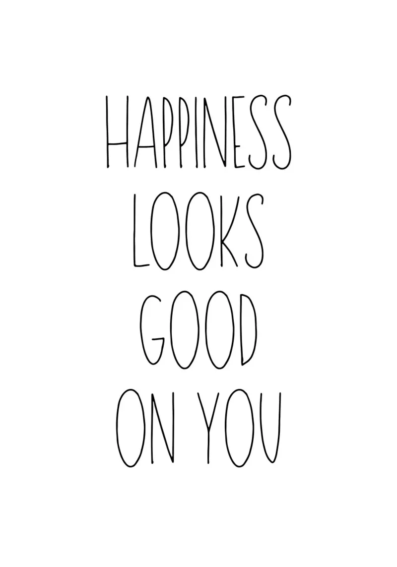 Happiness looks good on you carta hahnemühle da PinkCandyWalls