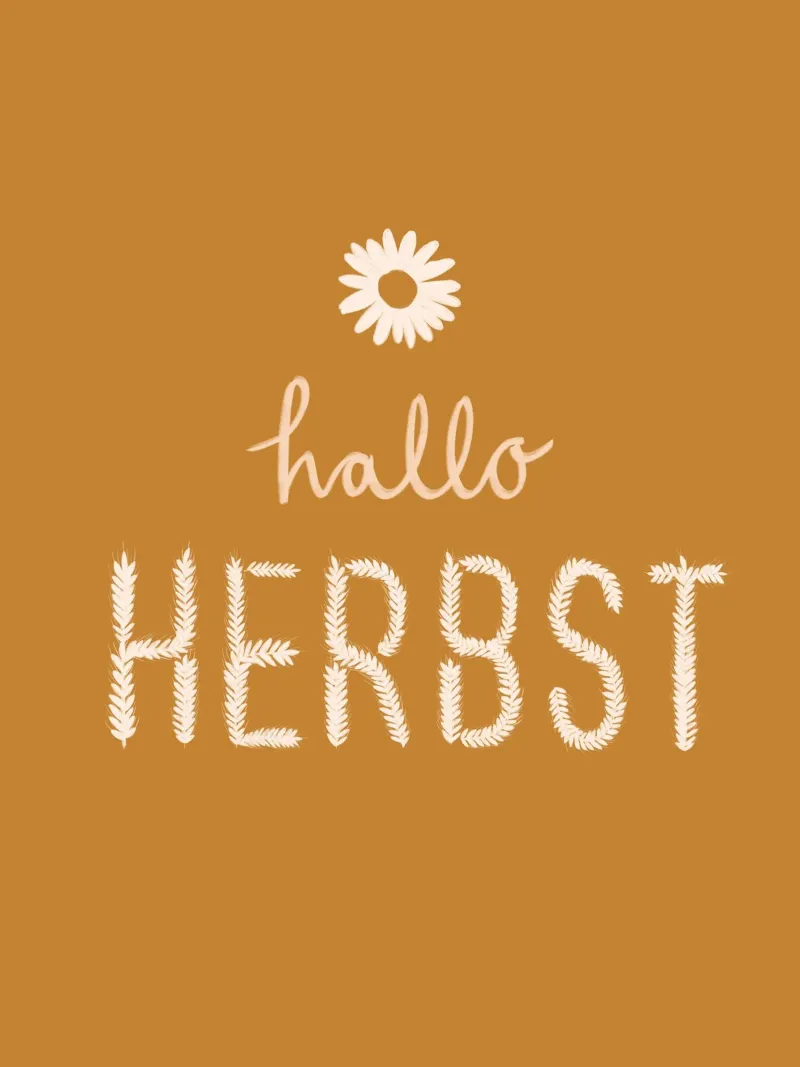 Hallo Herbst Getreide plexiglass da Sophie Augustin Illustration