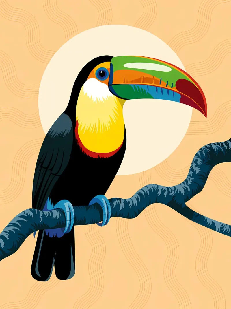 Uccello carta hahnemühle da PosterByFly