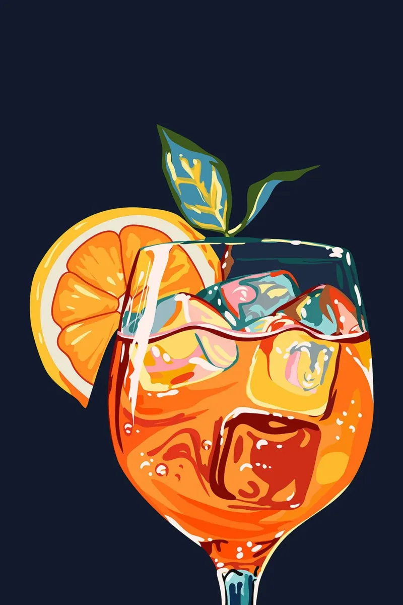 Cocktail Aperol di 83 arance carta hahnemühle da Erin Lambert