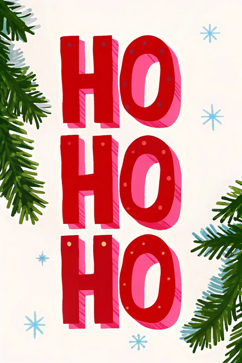 Feliz Navidad - Typo Print metacrilato de ChristmasMooodz