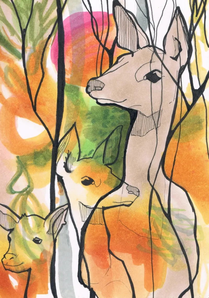 My little deer carta hahnemühle da sini-bini