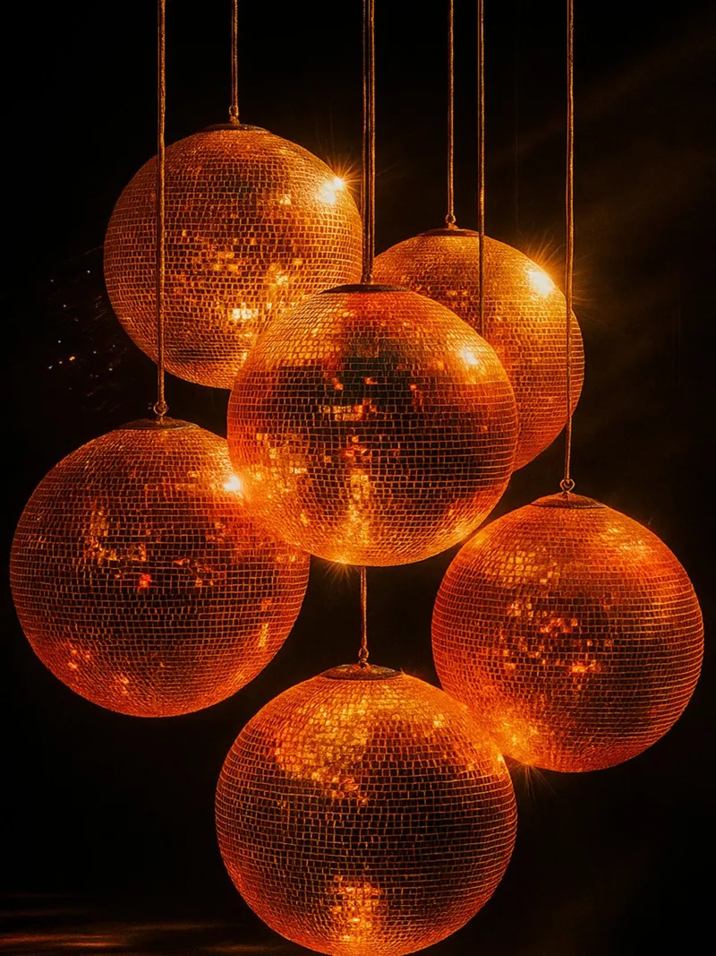lampada a sfera da discoteca carta hahnemühle da tamarind